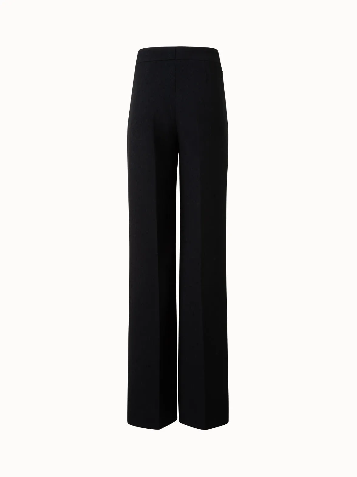 Wide Wool Double-Face Pants