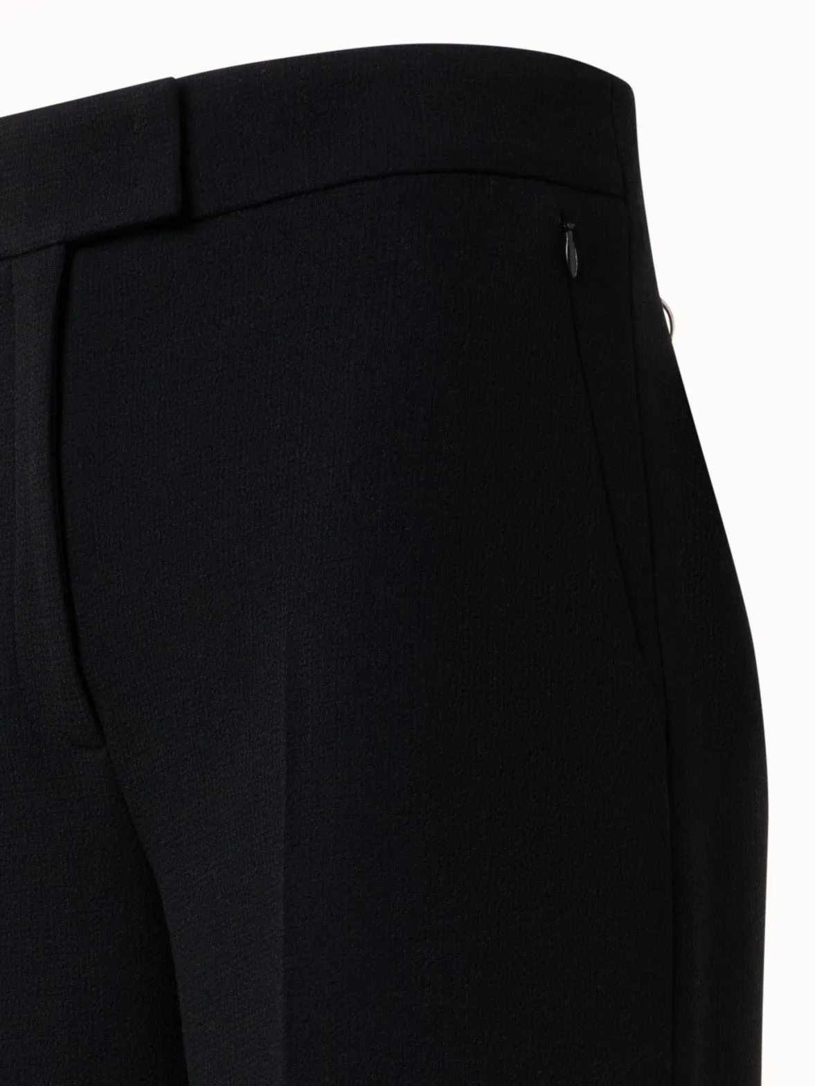 Wide Wool Double-Face Pants