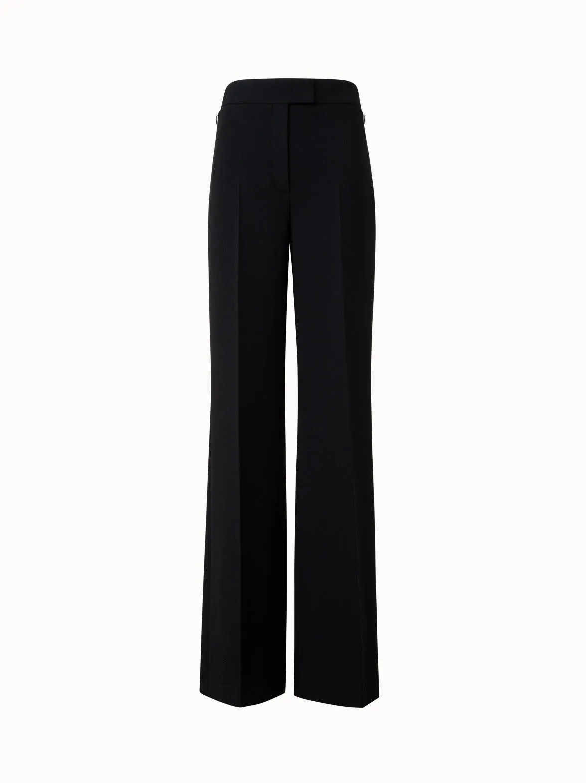 Wide Wool Double-Face Pants