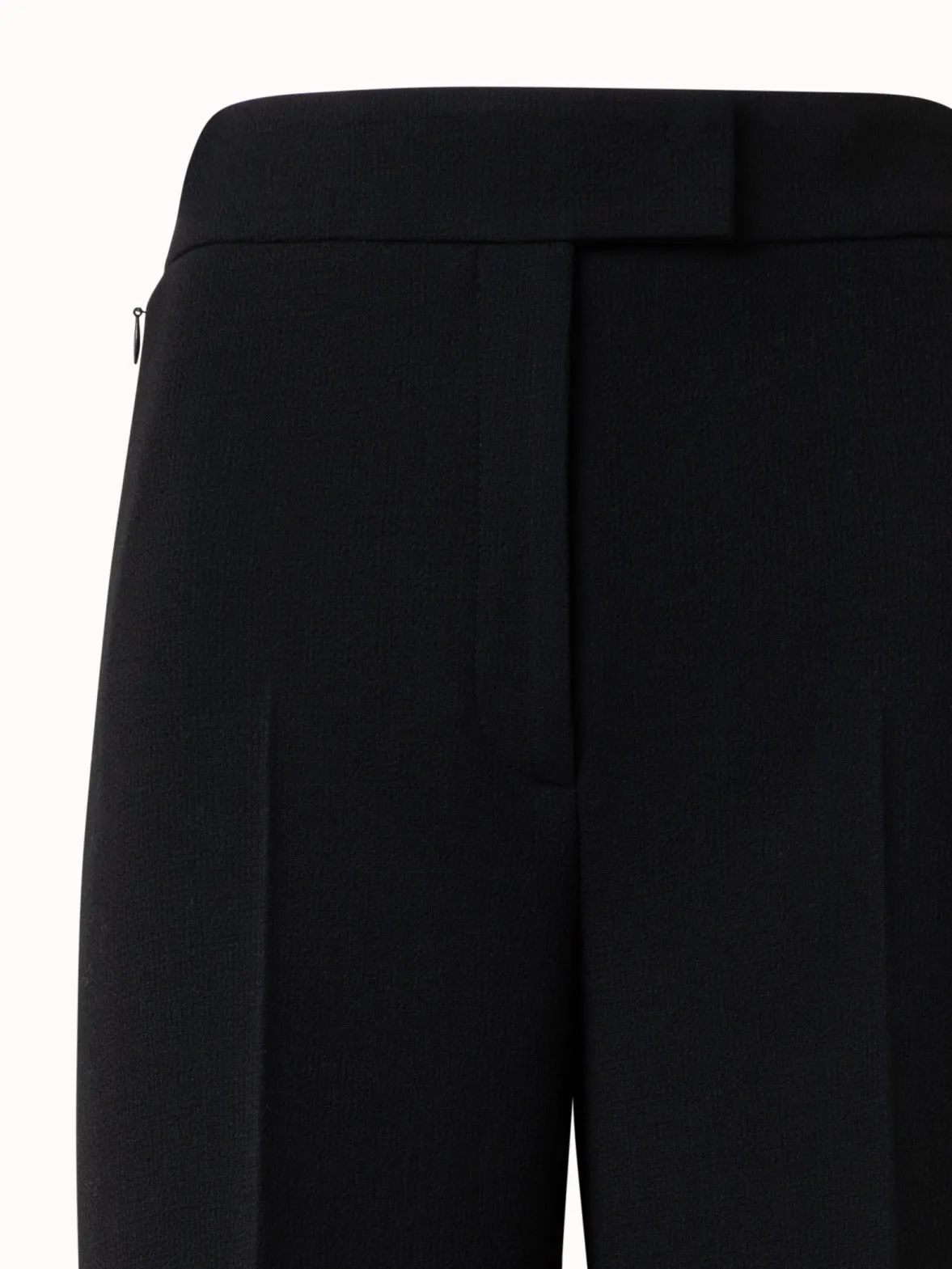 Wide Wool Double-Face Pants