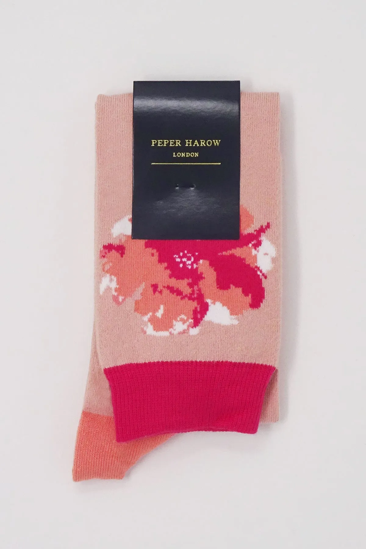 Wild Flower Knee-Length Women's Socks - Blush