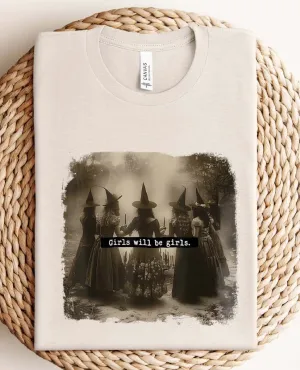 Witchy Girls Cream Graphic Tee