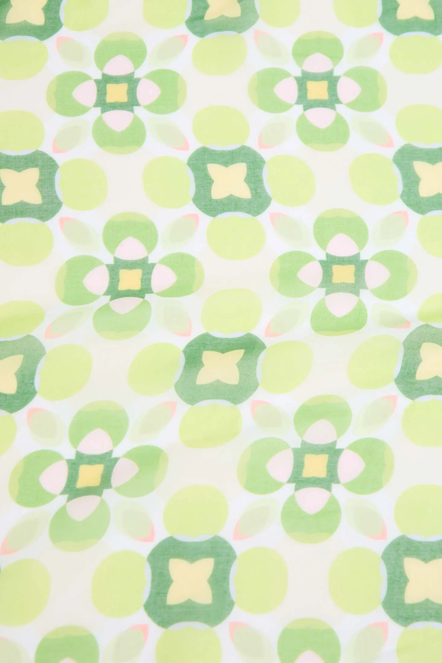 Women Green Print Scarf