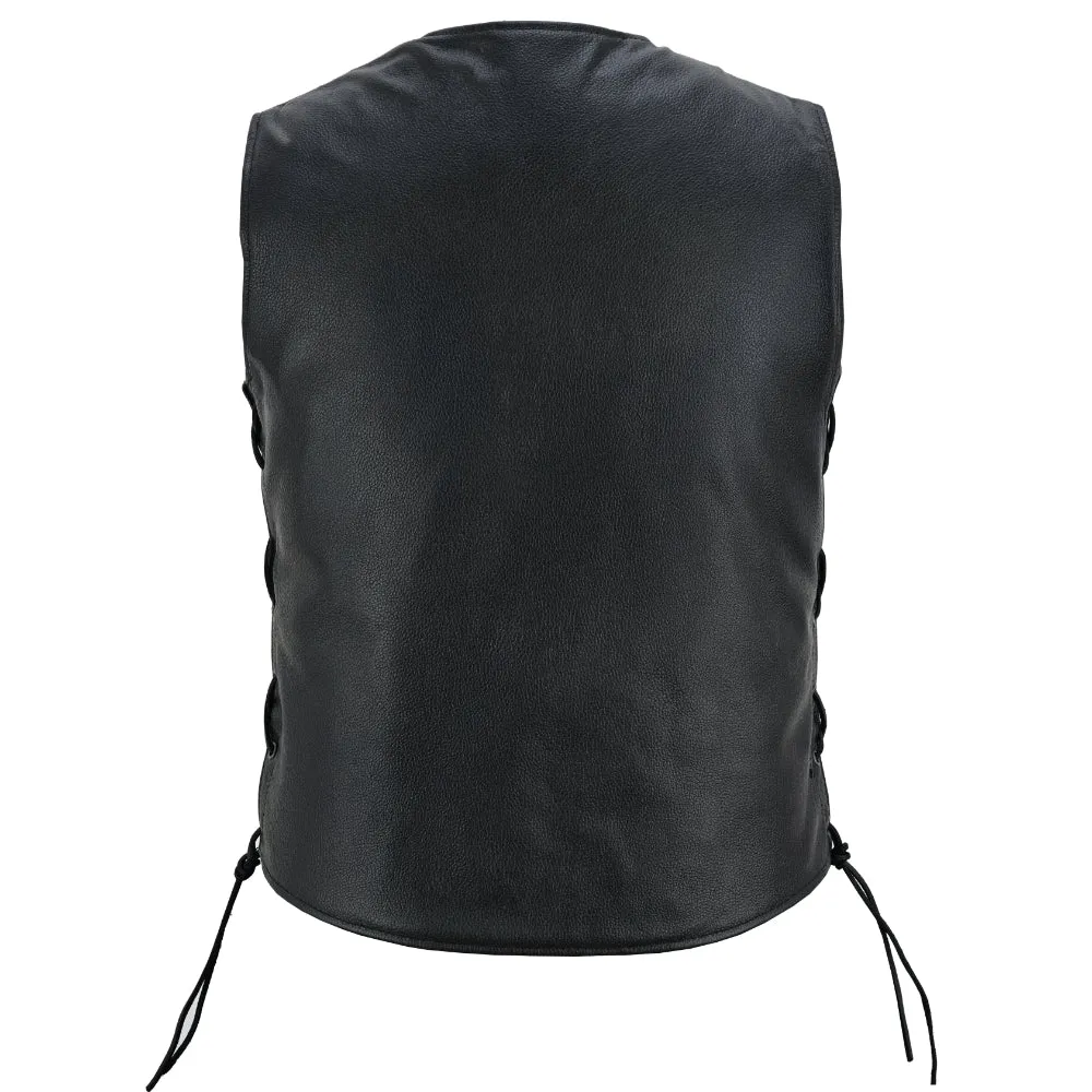 Women Leather Vest Premium Classy Longer Body 3/4