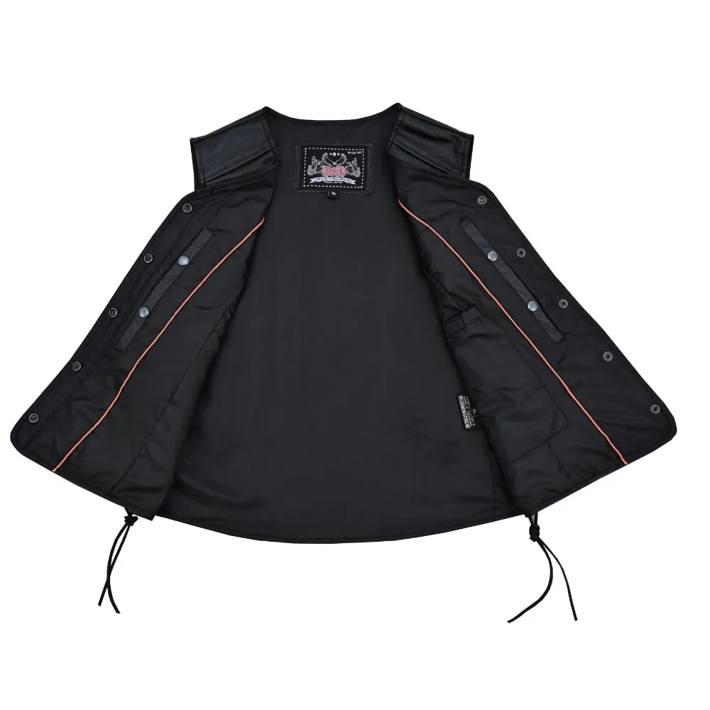 Women Leather Vest Premium Classy Longer Body 3/4