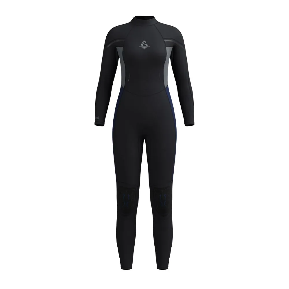 Women Wetsuit with Back Zipper