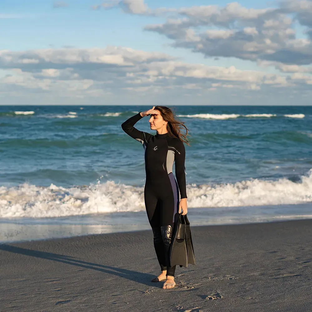 Women Wetsuit with Back Zipper