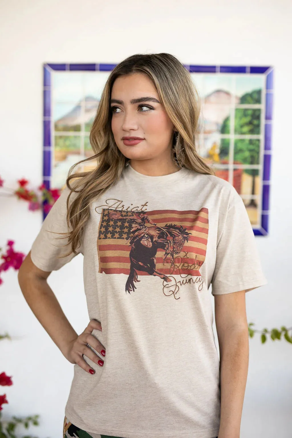 Women's Ariat FLAG RQ SHIRT