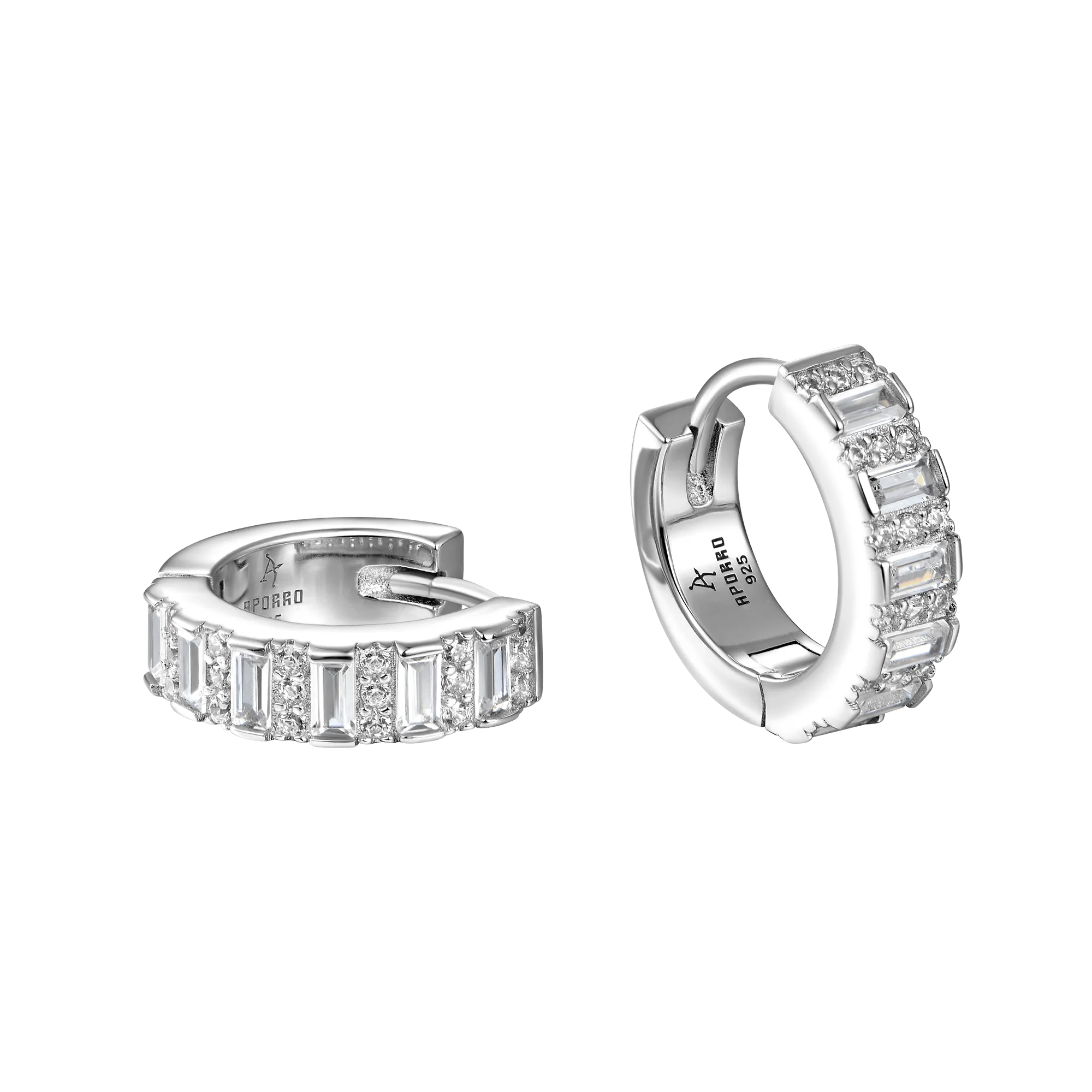 Women's Baguettes Hoop Earring