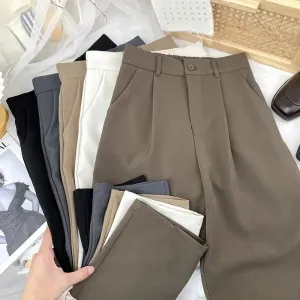 Women's Black Harem Pants  High Waist Casual Trousers