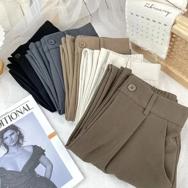 Women's Black Harem Pants  High Waist Casual Trousers
