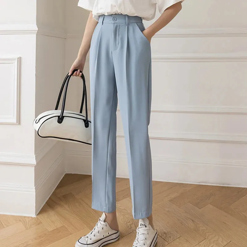 Women's Black Harem Pants  High Waist Casual Trousers