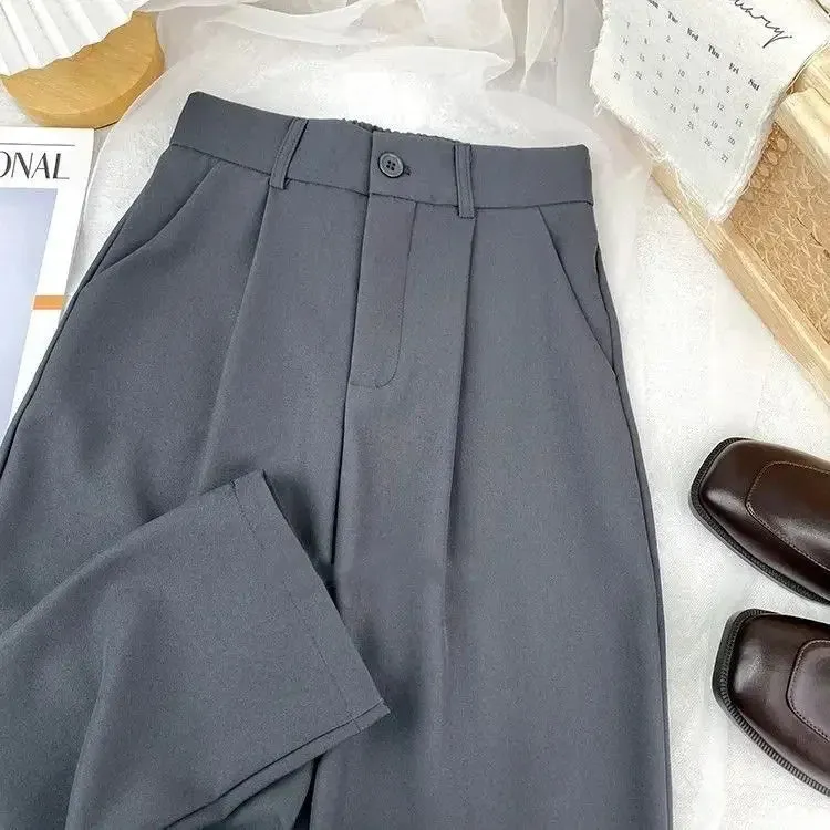 Women's Black Harem Pants  High Waist Casual Trousers