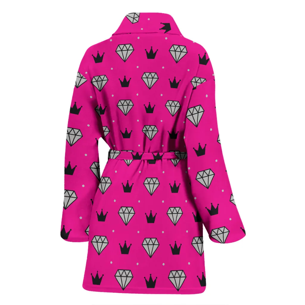 Women's Bling Bath Robe Pink