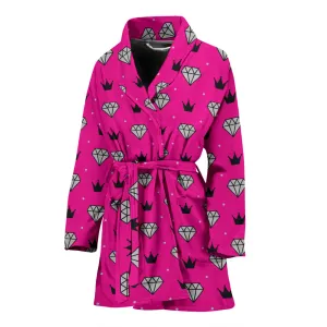 Women's Bling Bath Robe Pink