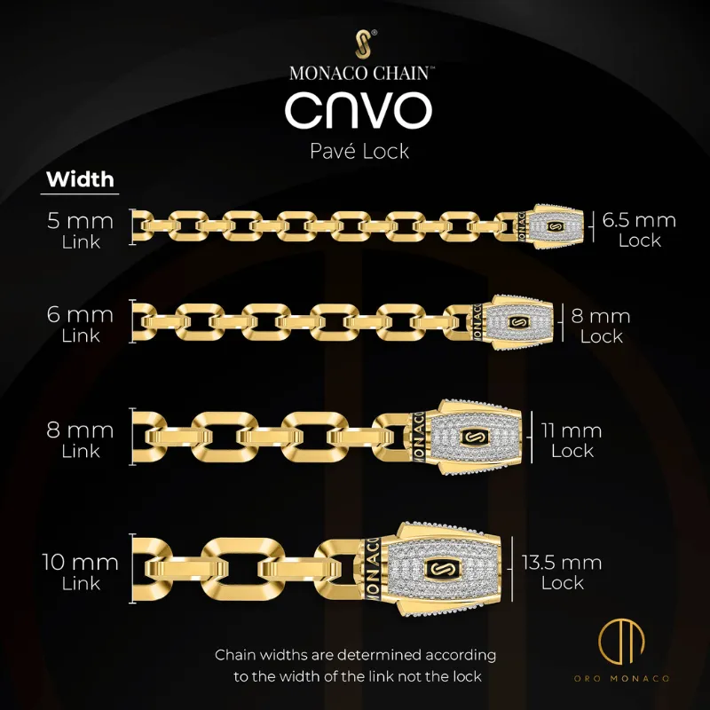 Women's Bracelet - Monaco Chain CAVO Pavé Lock