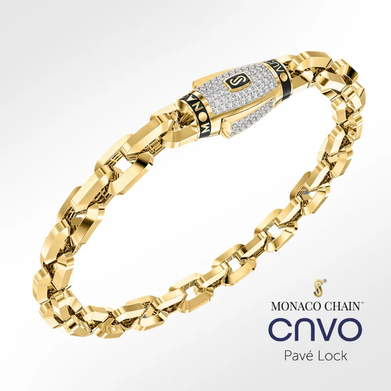 Women's Bracelet - Monaco Chain CAVO Pavé Lock