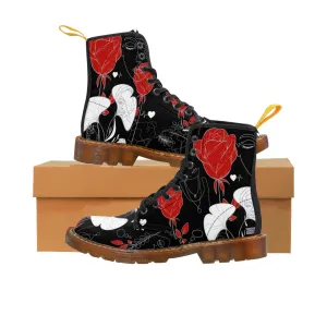 Women's Canvas Boots FLOWERS OF LOVE