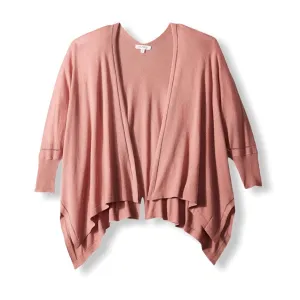 Women's Cardigan Wild Rose Knit Dolman Sleeve