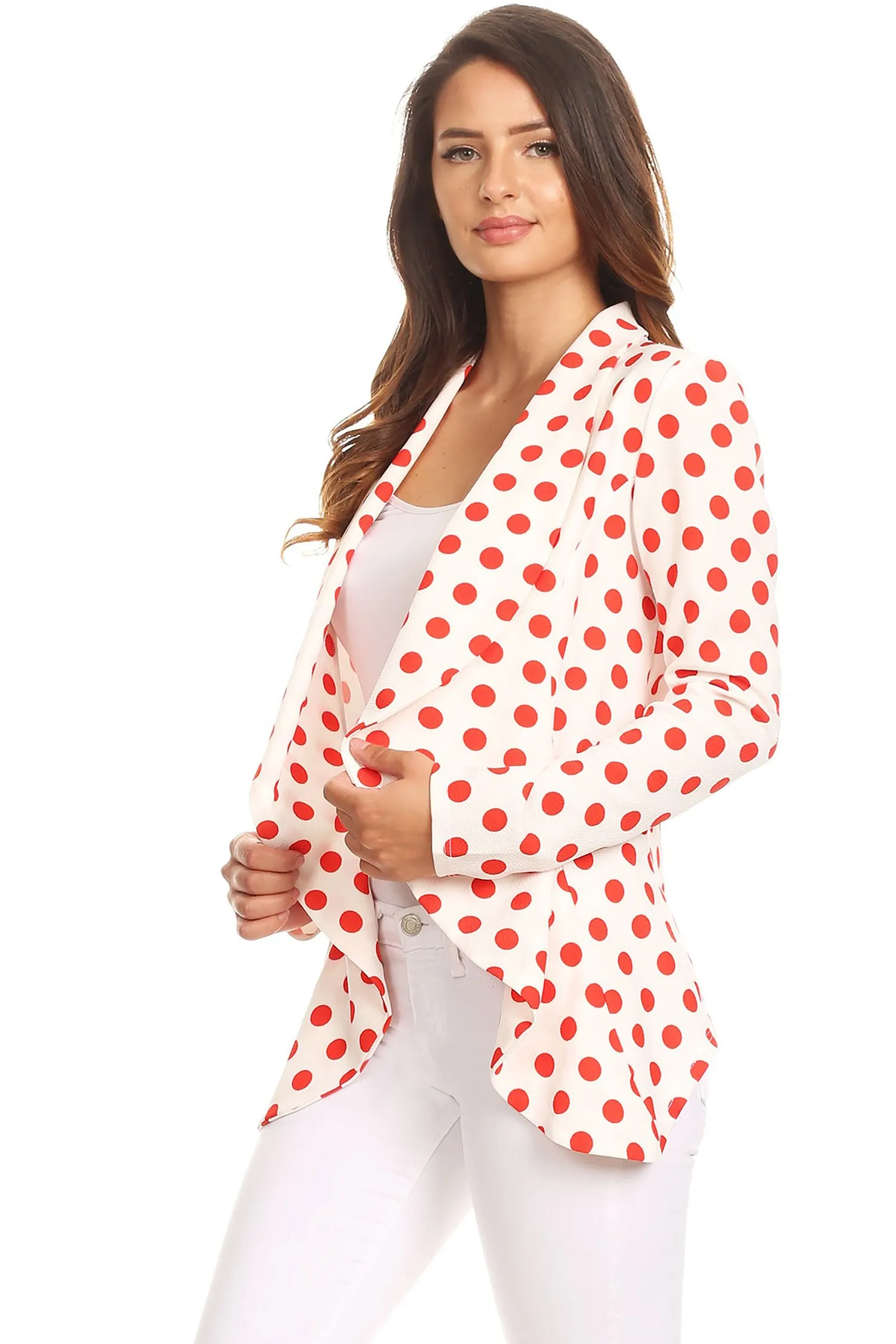 Women's Classic Casual Work Draped Open Front Blazer V596 $13EACH