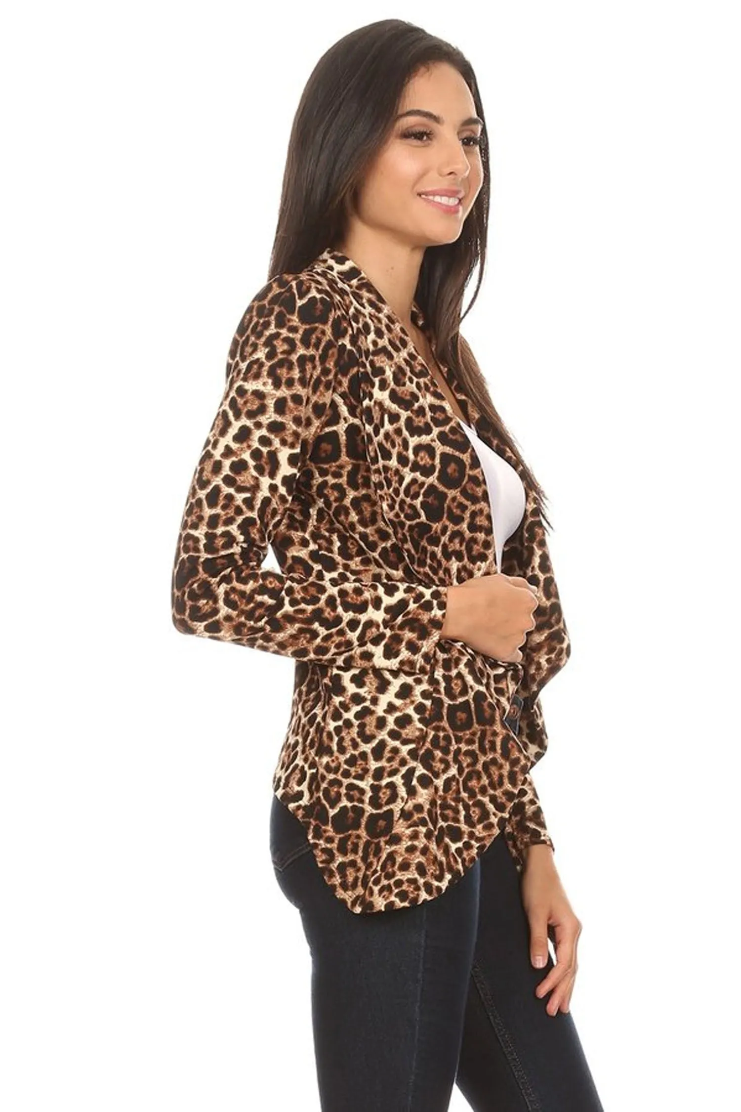 Women's Classic Casual Work Draped Open Front Blazer V596 $13EACH