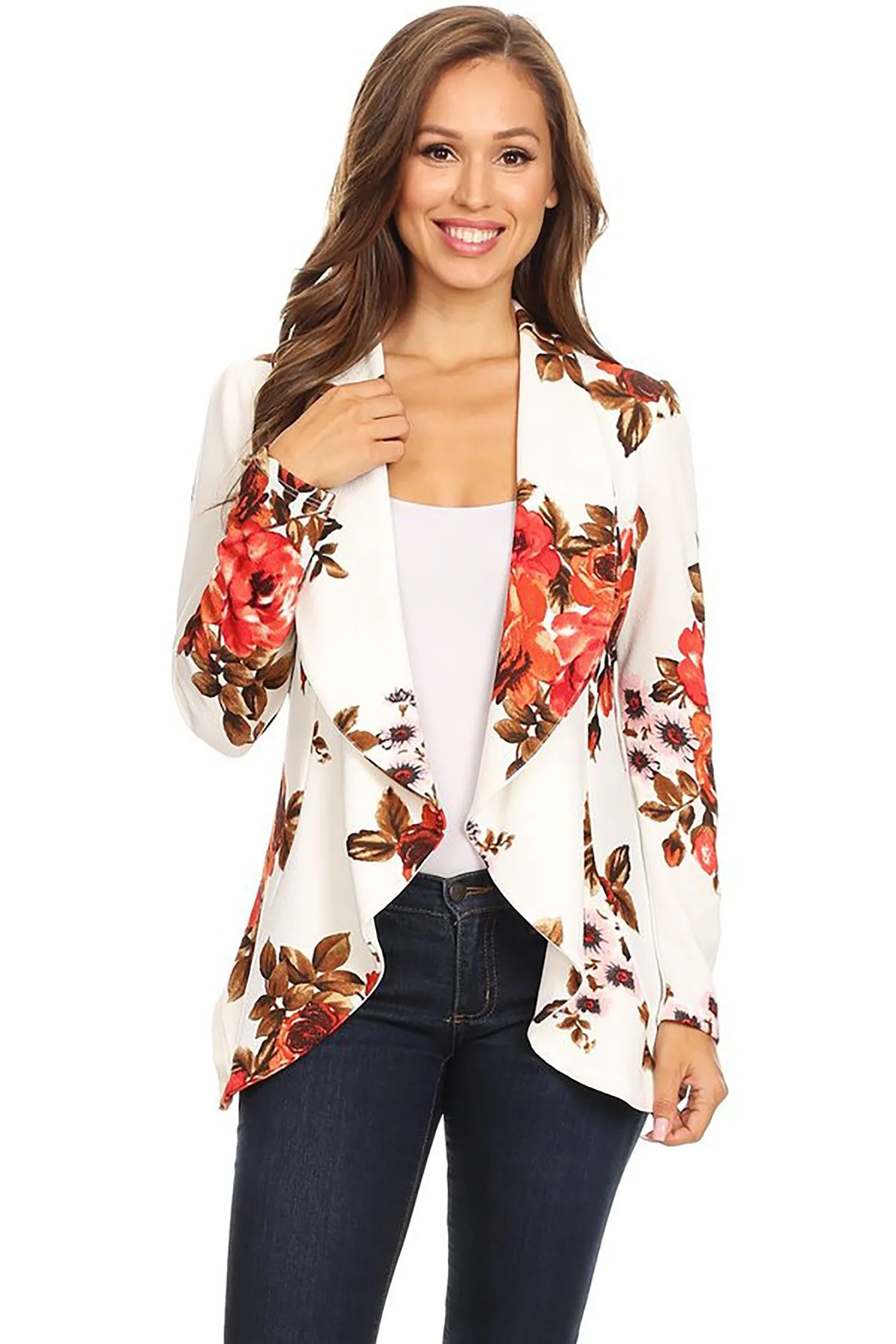 Women's Classic Casual Work Draped Open Front Blazer V596 $13EACH