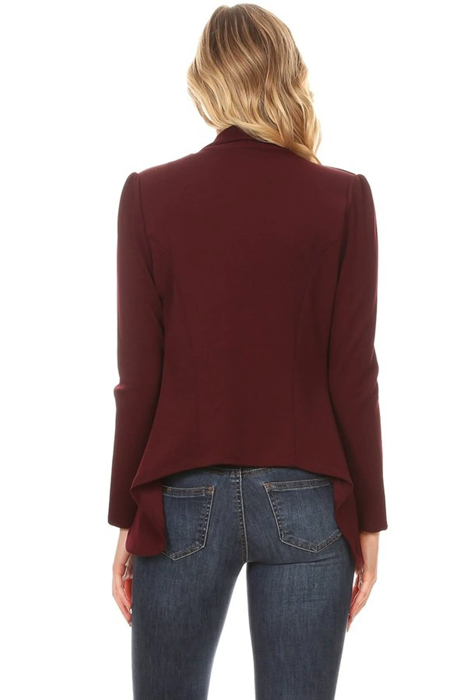 Women's Classic Casual Work Draped Open Front Blazer V596 $13EACH