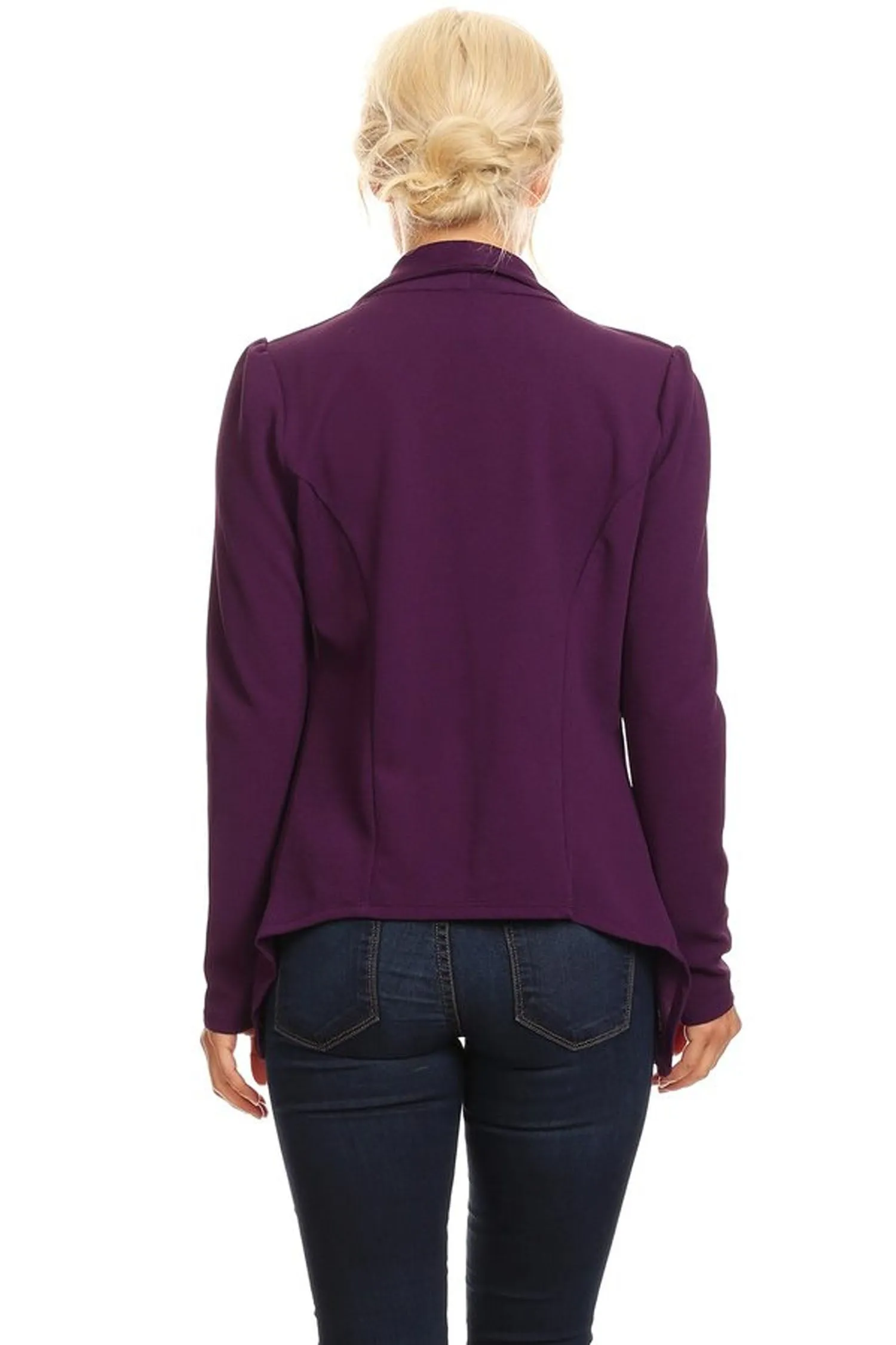 Women's Classic Casual Work Draped Open Front Blazer V596 $13EACH