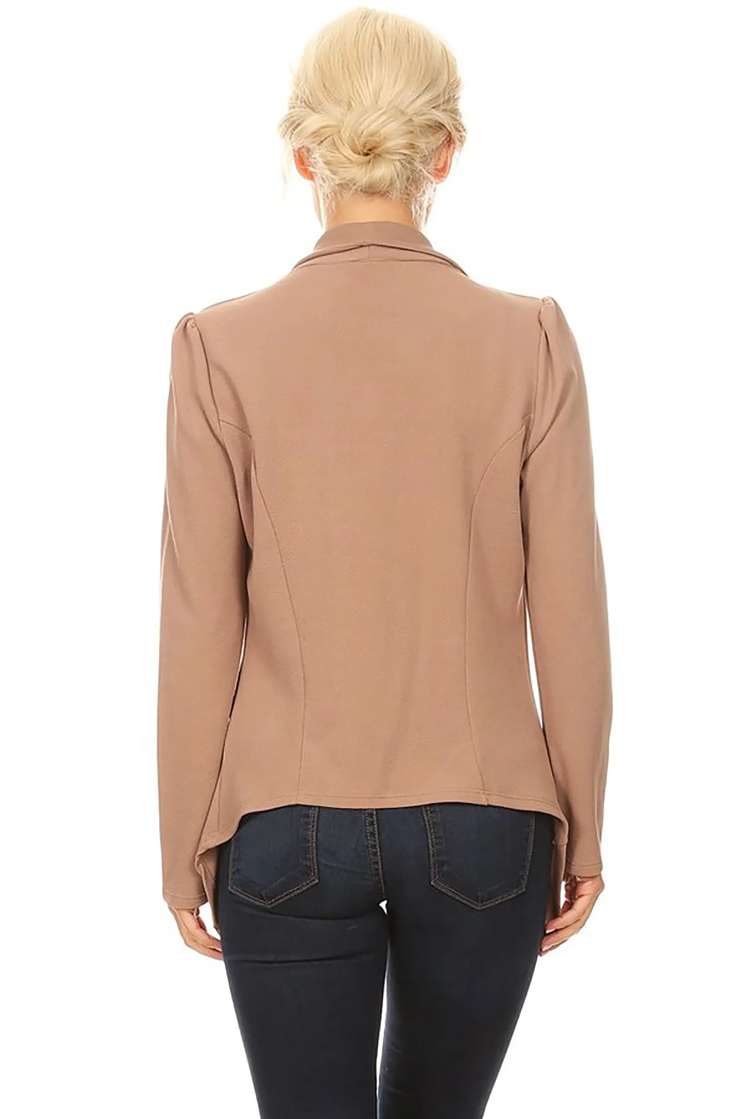 Women's Classic Casual Work Draped Open Front Blazer V596 $13EACH