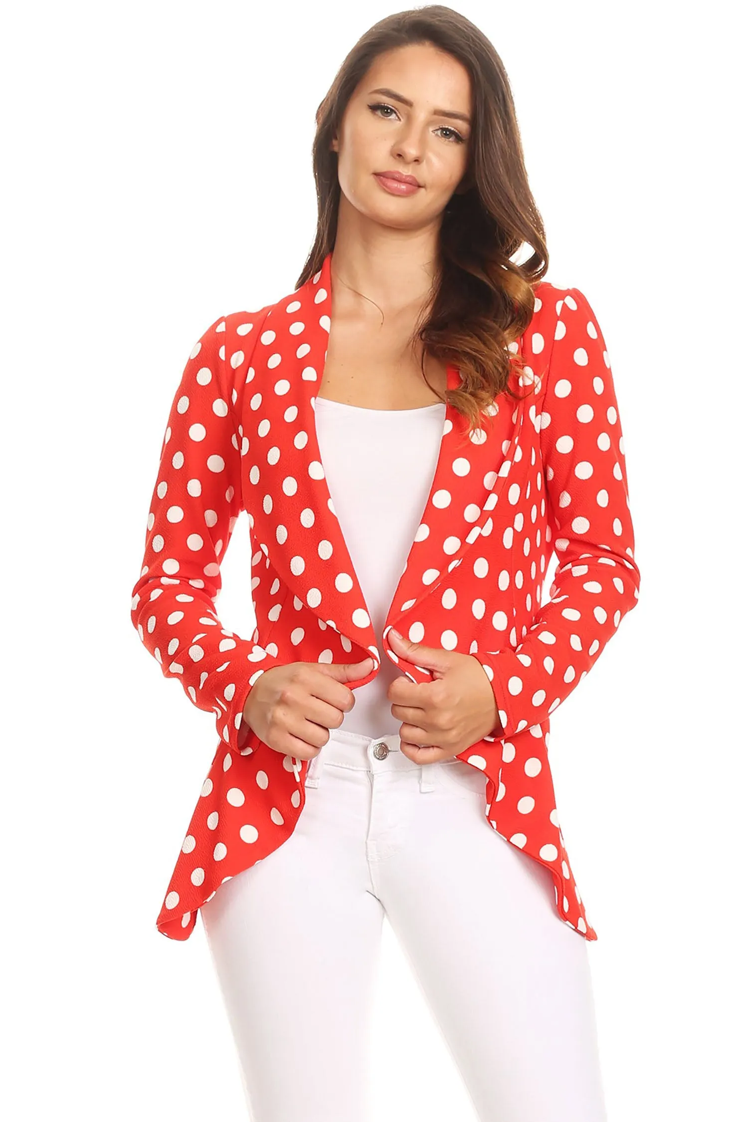 Women's Classic Casual Work Draped Open Front Blazer V596 $13EACH