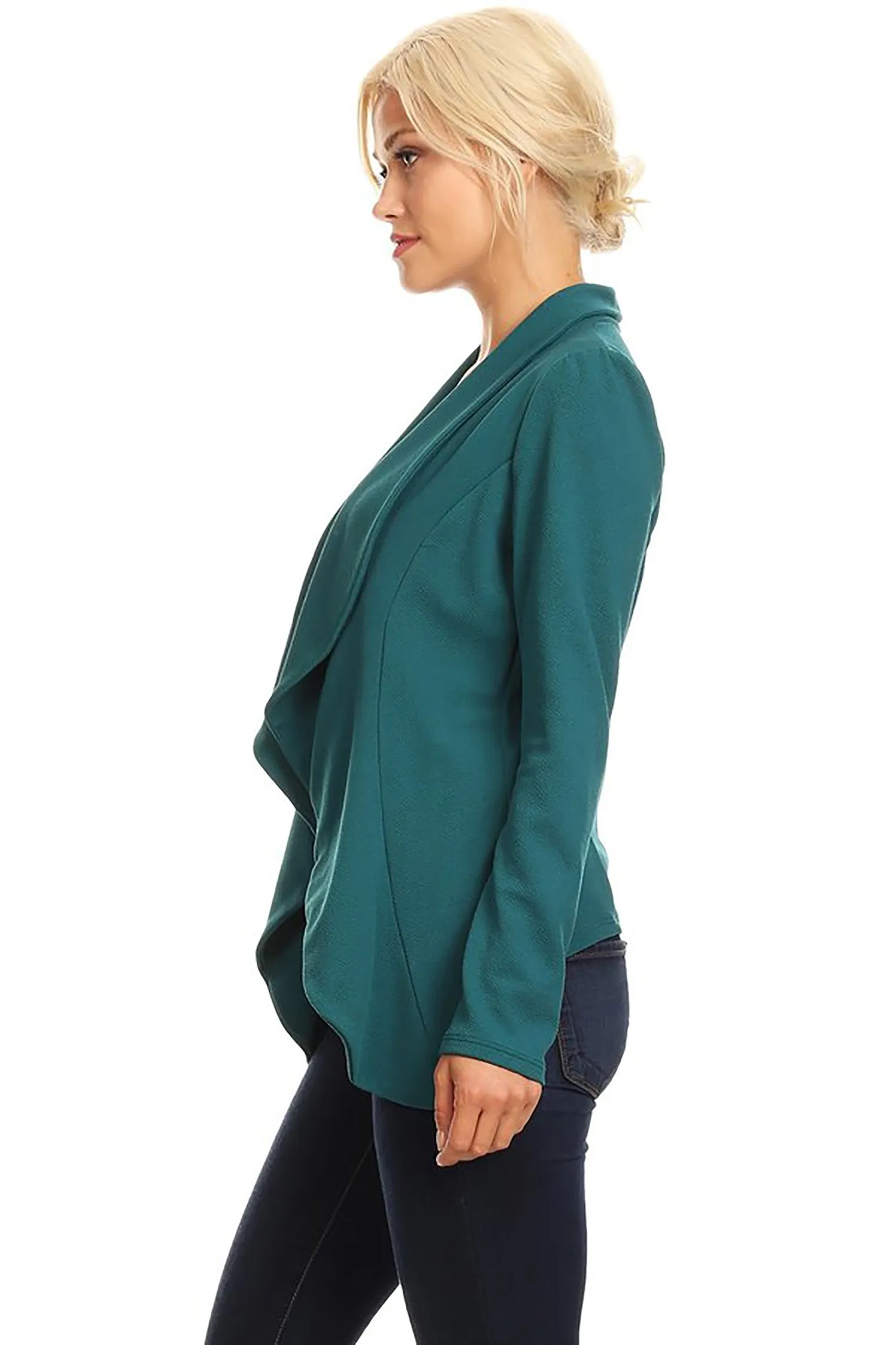 Women's Classic Casual Work Draped Open Front Blazer V596 $13EACH