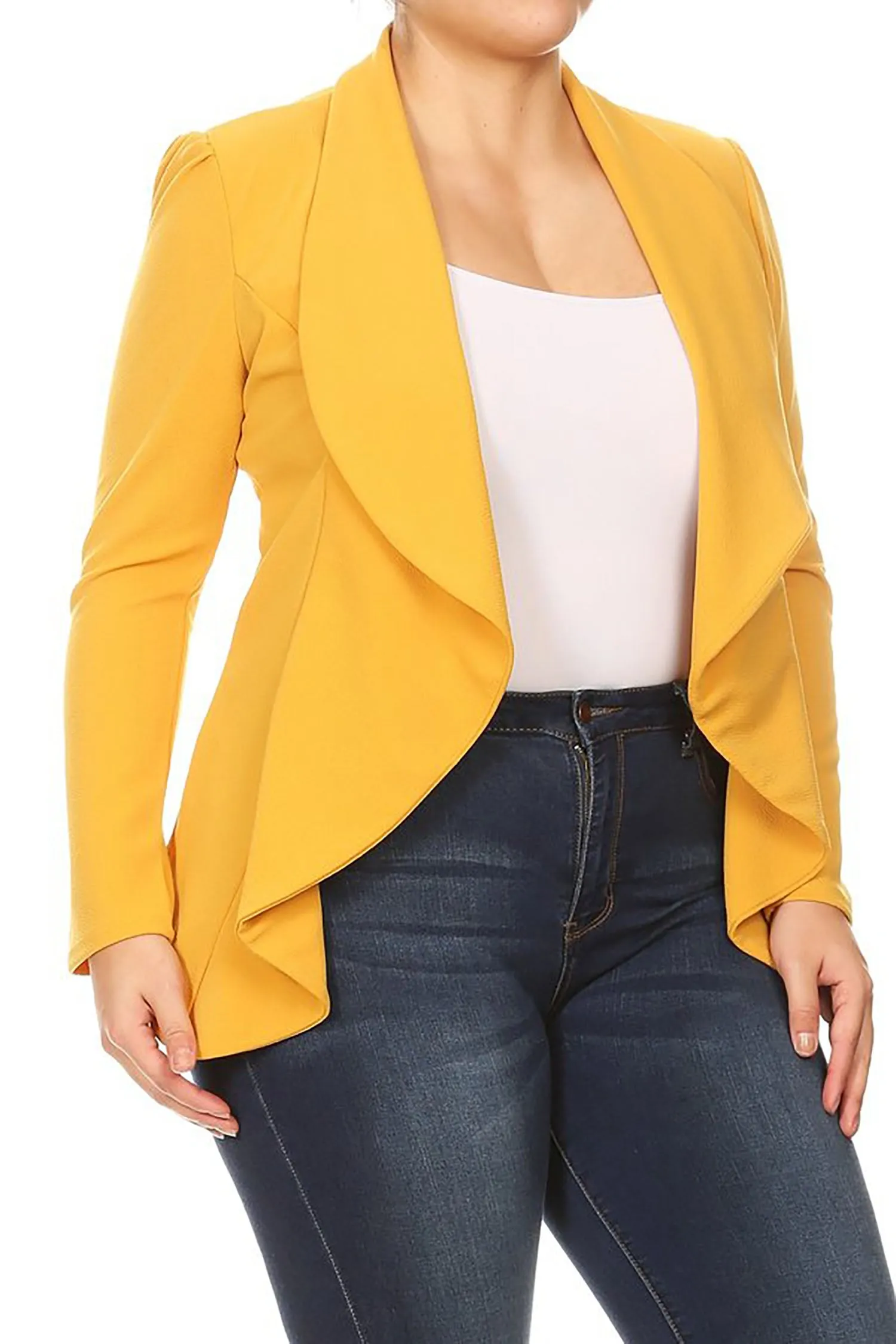 Women's Classic Casual Work Draped Open Front Blazer V596 $13EACH