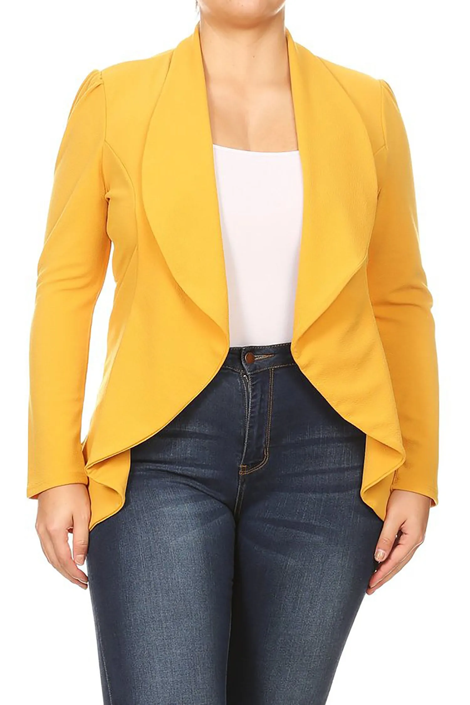 Women's Classic Casual Work Draped Open Front Blazer V596 $13EACH