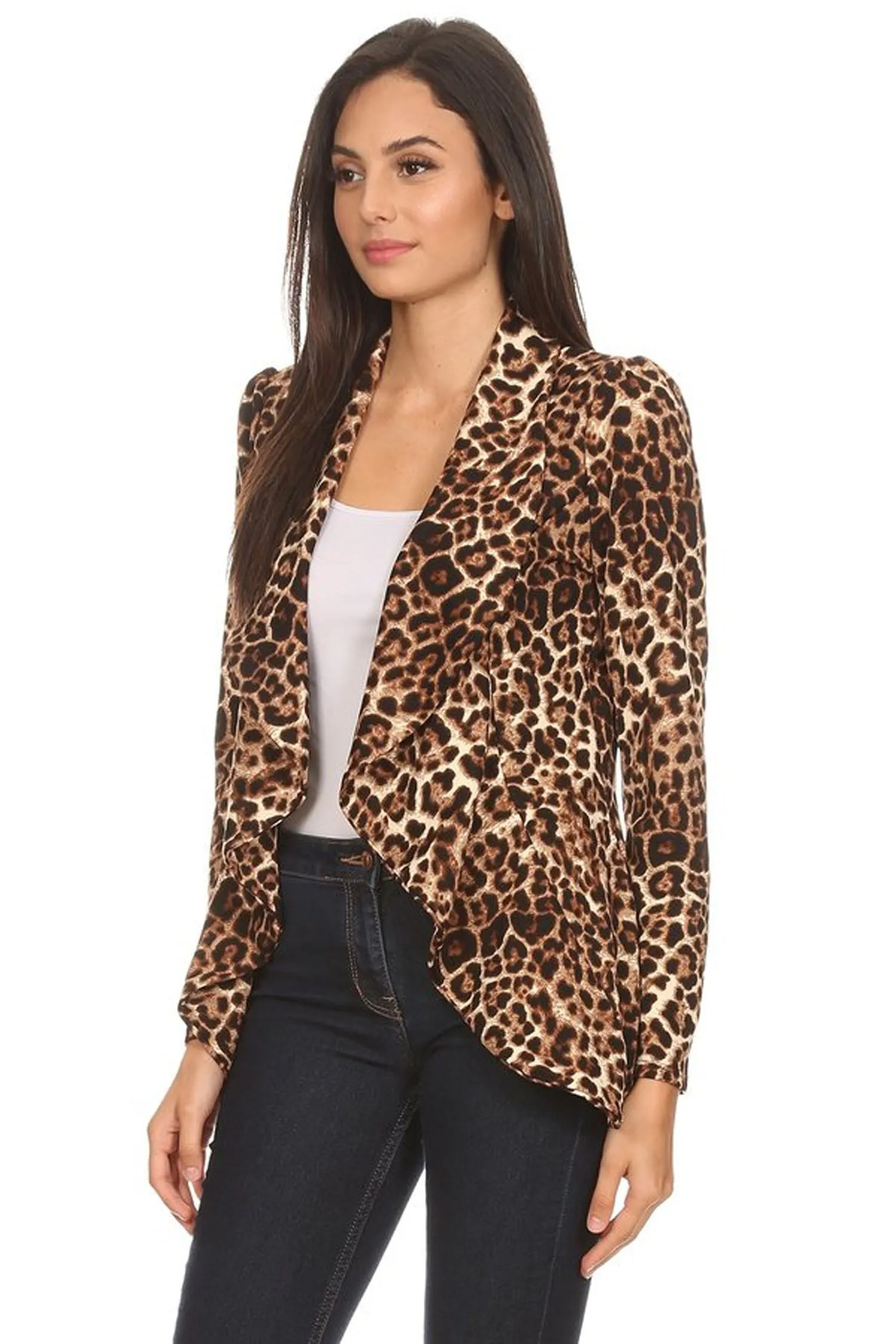 Women's Classic Casual Work Draped Open Front Blazer V596 $13EACH