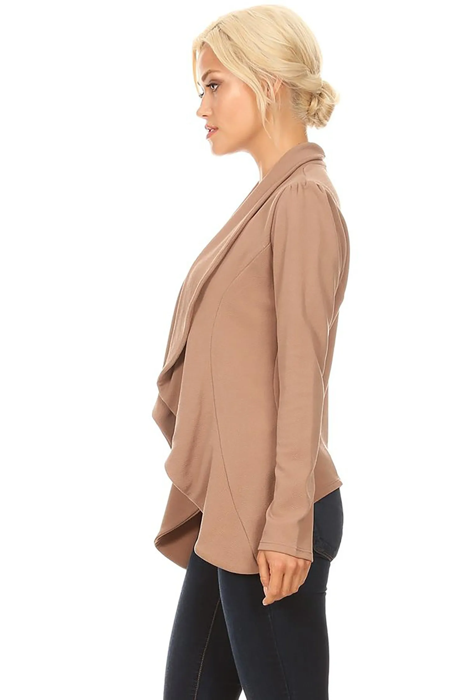 Women's Classic Casual Work Draped Open Front Blazer V596 $13EACH
