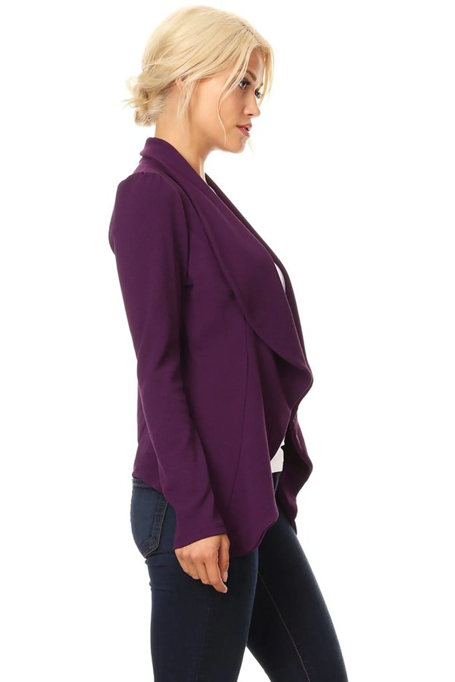 Women's Classic Casual Work Draped Open Front Blazer V596 $13EACH