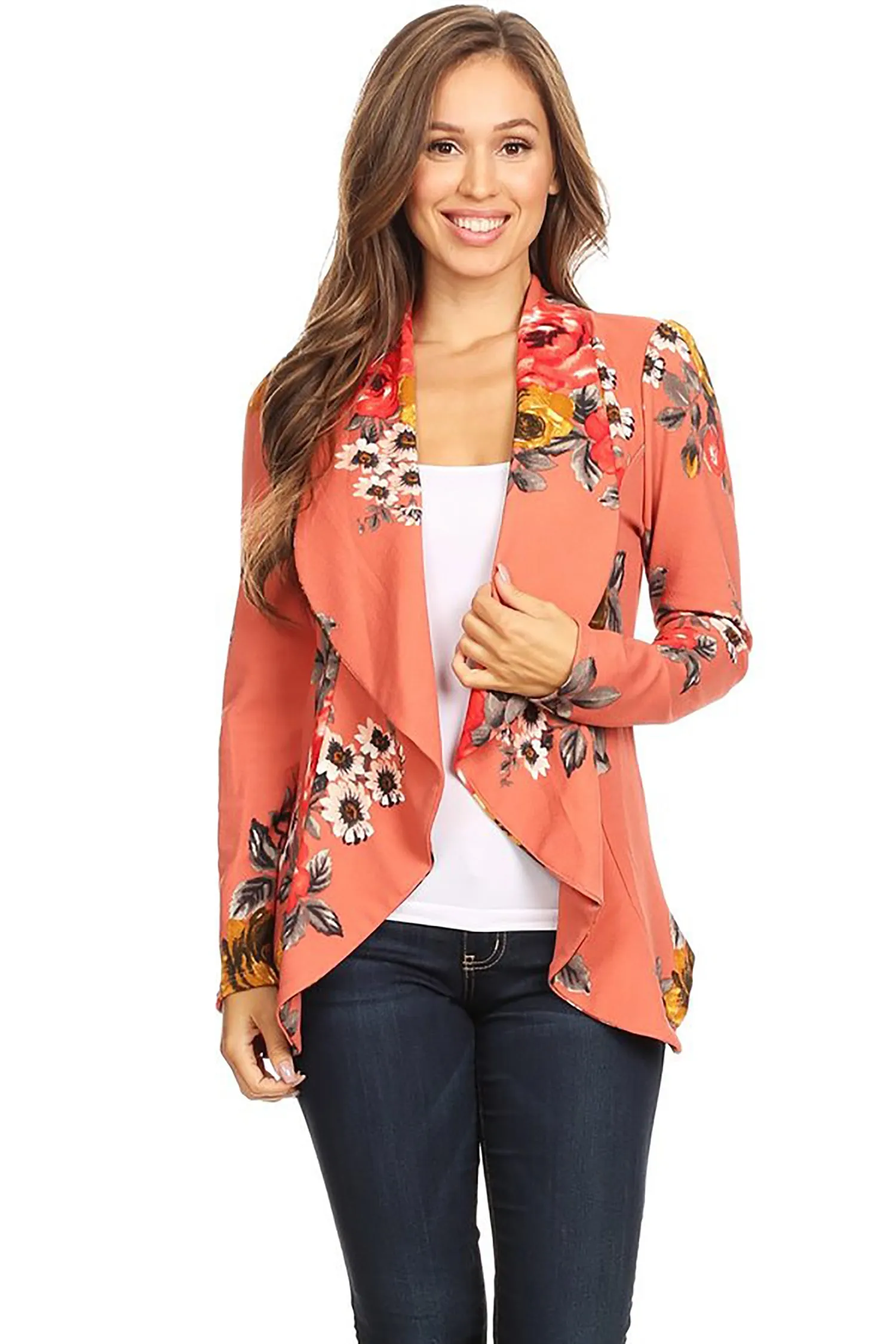 Women's Classic Casual Work Draped Open Front Blazer V596 $13EACH
