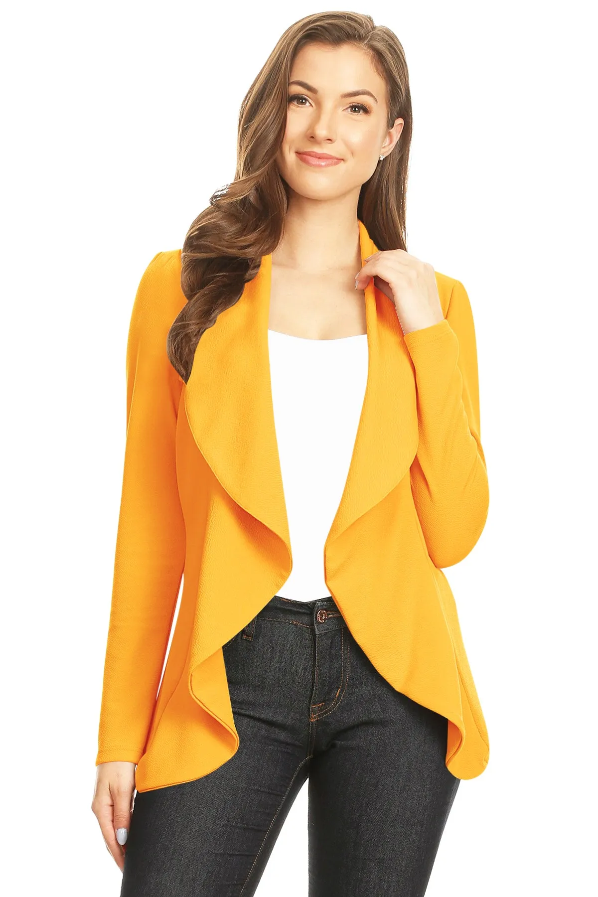 Women's Classic Casual Work Draped Open Front Blazer V596 $13EACH