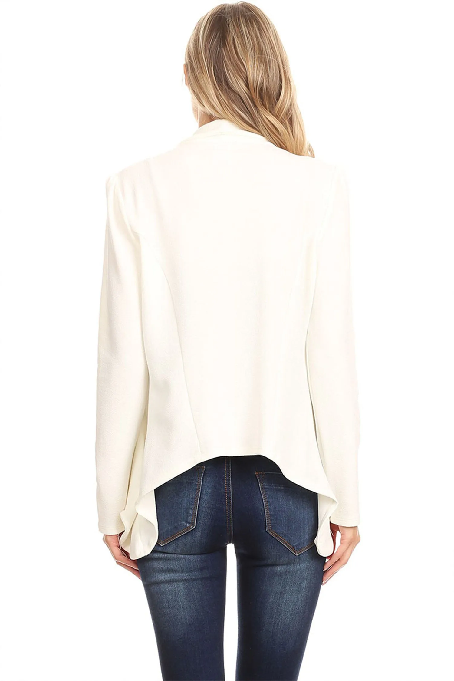 Women's Classic Casual Work Draped Open Front Blazer V596 $13EACH