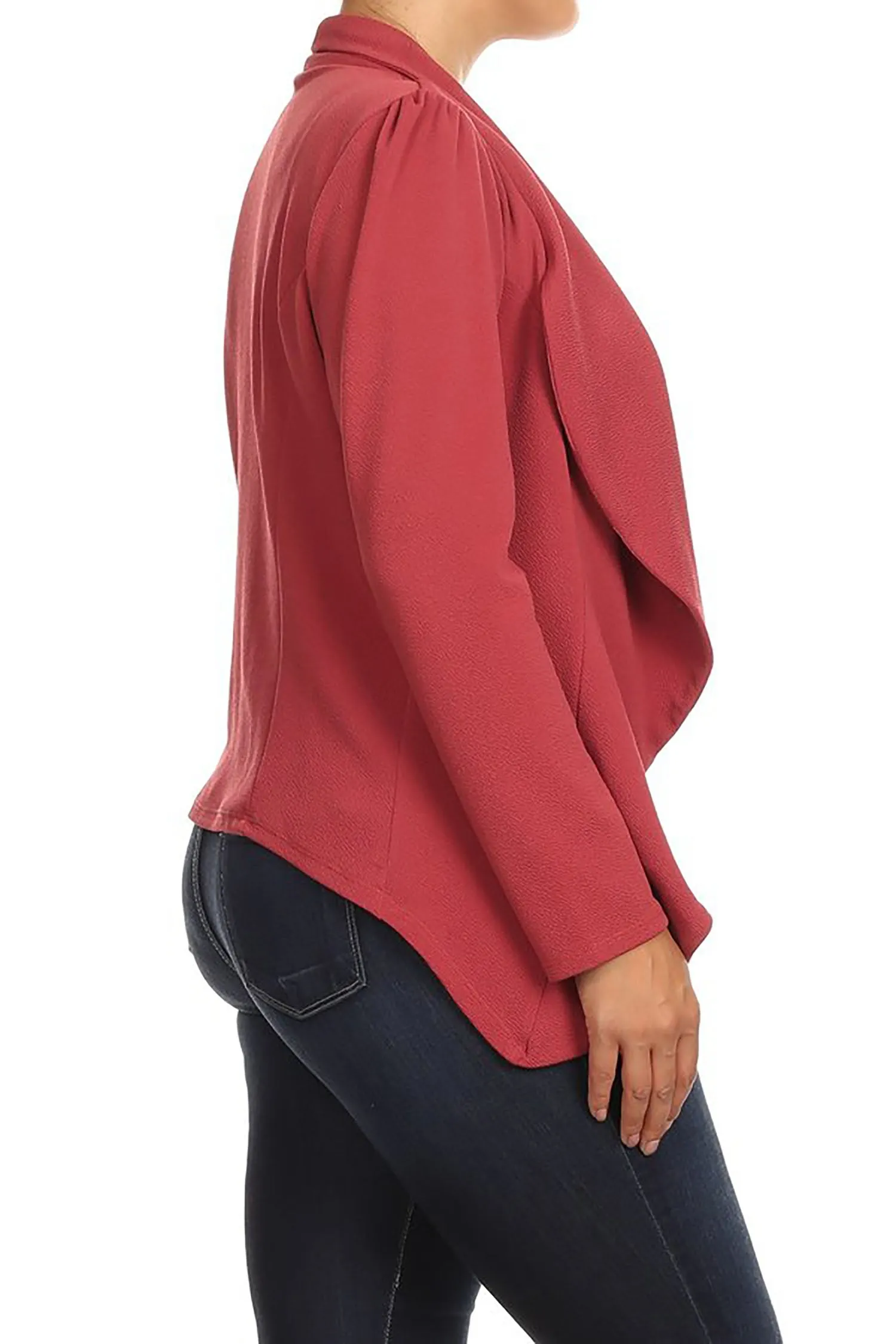 Women's Classic Casual Work Draped Open Front Blazer V596 $13EACH