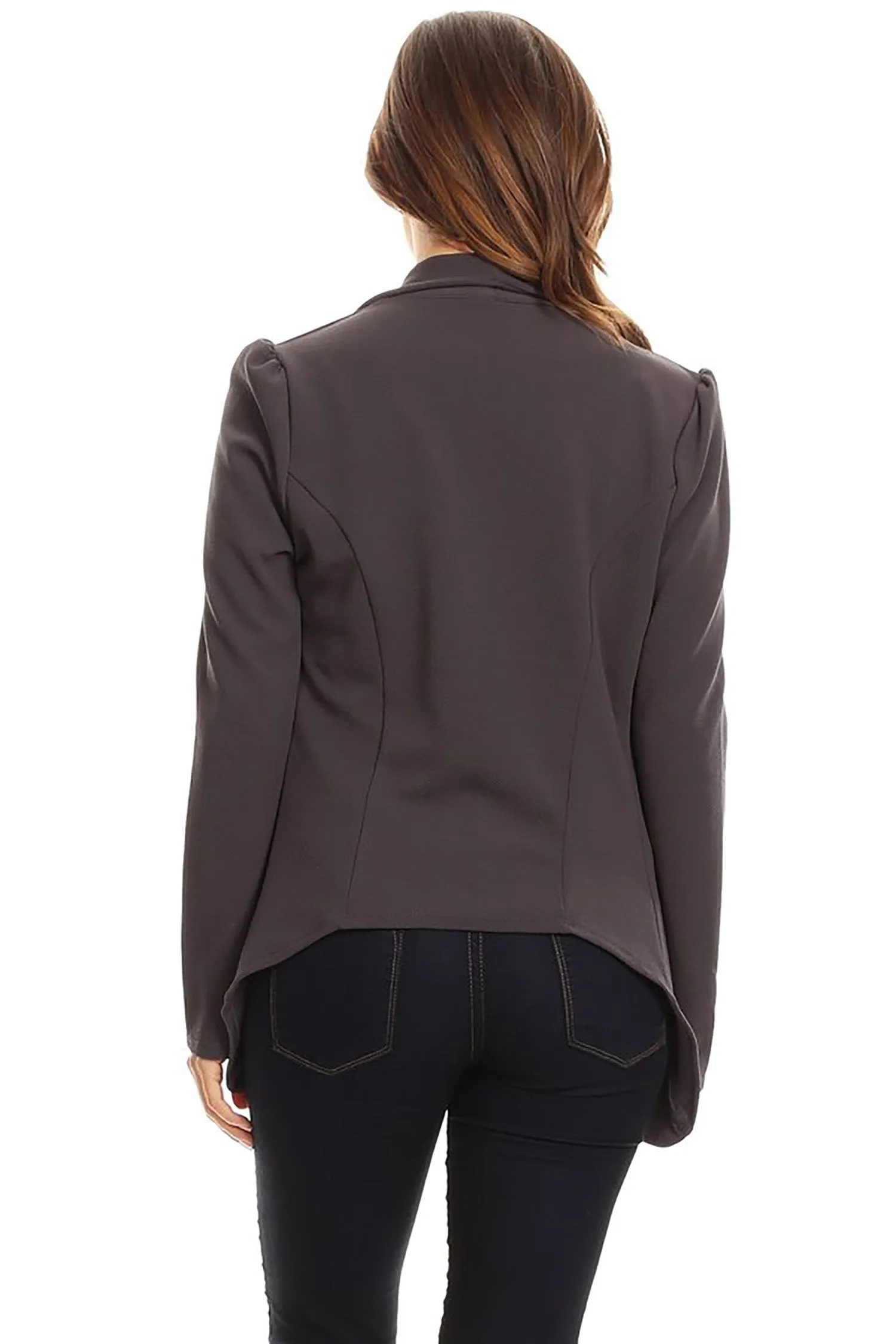 Women's Classic Casual Work Draped Open Front Blazer V596 $13EACH