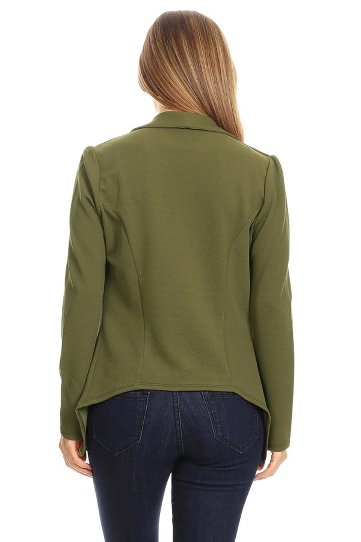 Women's Classic Casual Work Draped Open Front Blazer V596 $13EACH