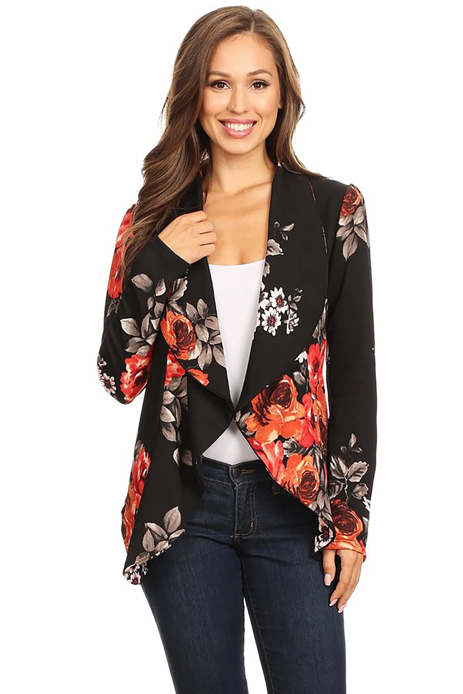 Women's Classic Casual Work Draped Open Front Blazer V596 $13EACH