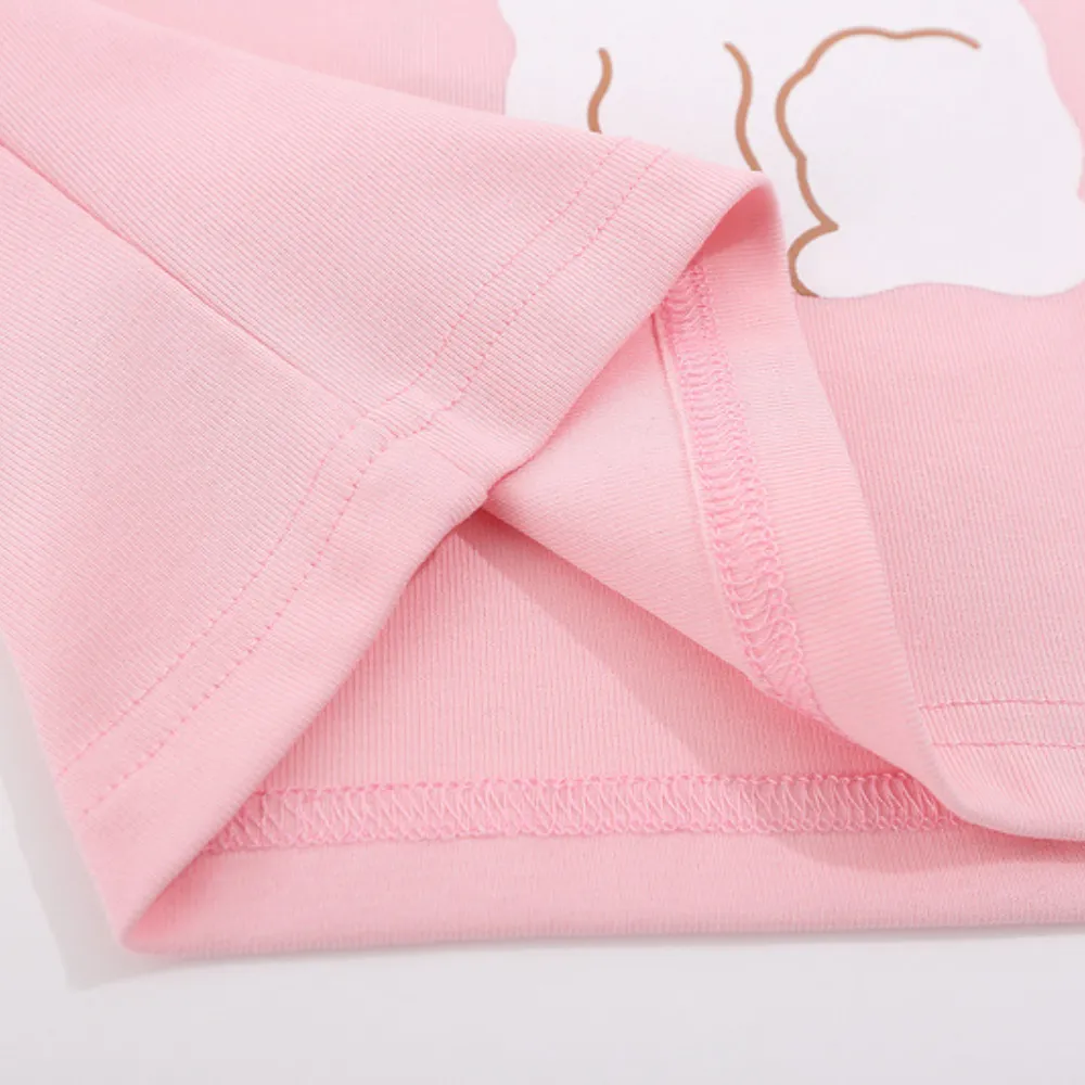 Women's Cute Rabbit Panel Cropped Top