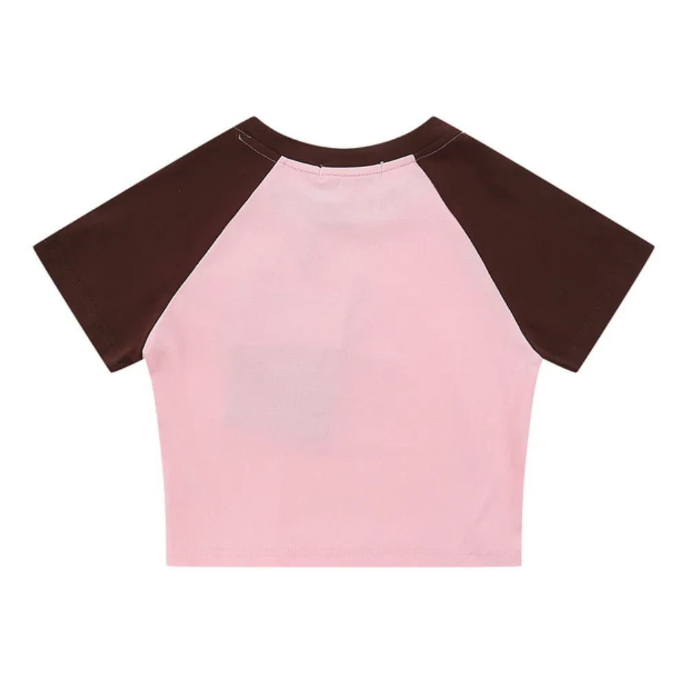 Women's Cute Rabbit Panel Cropped Top