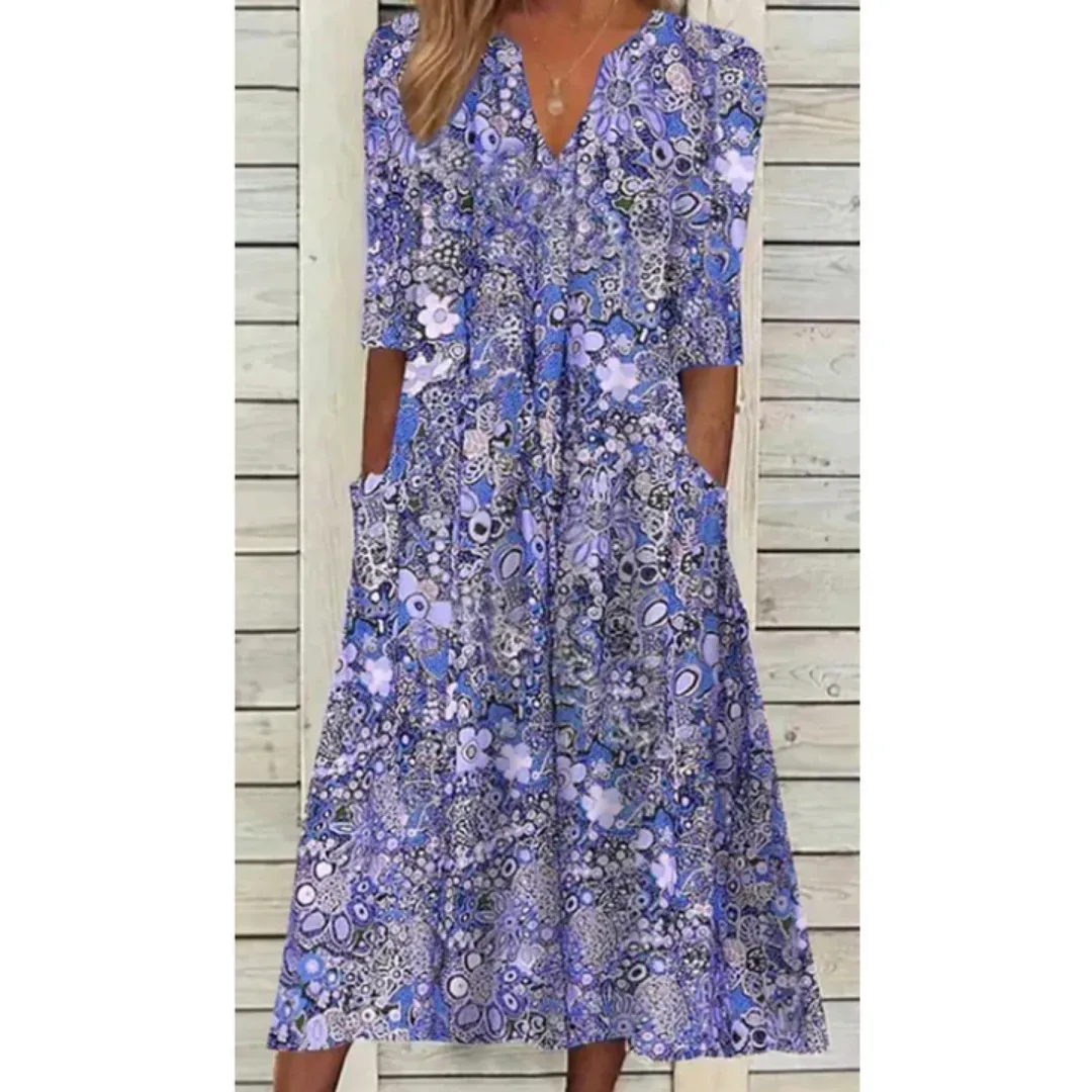 Women's Floral Smock Dress | Midi