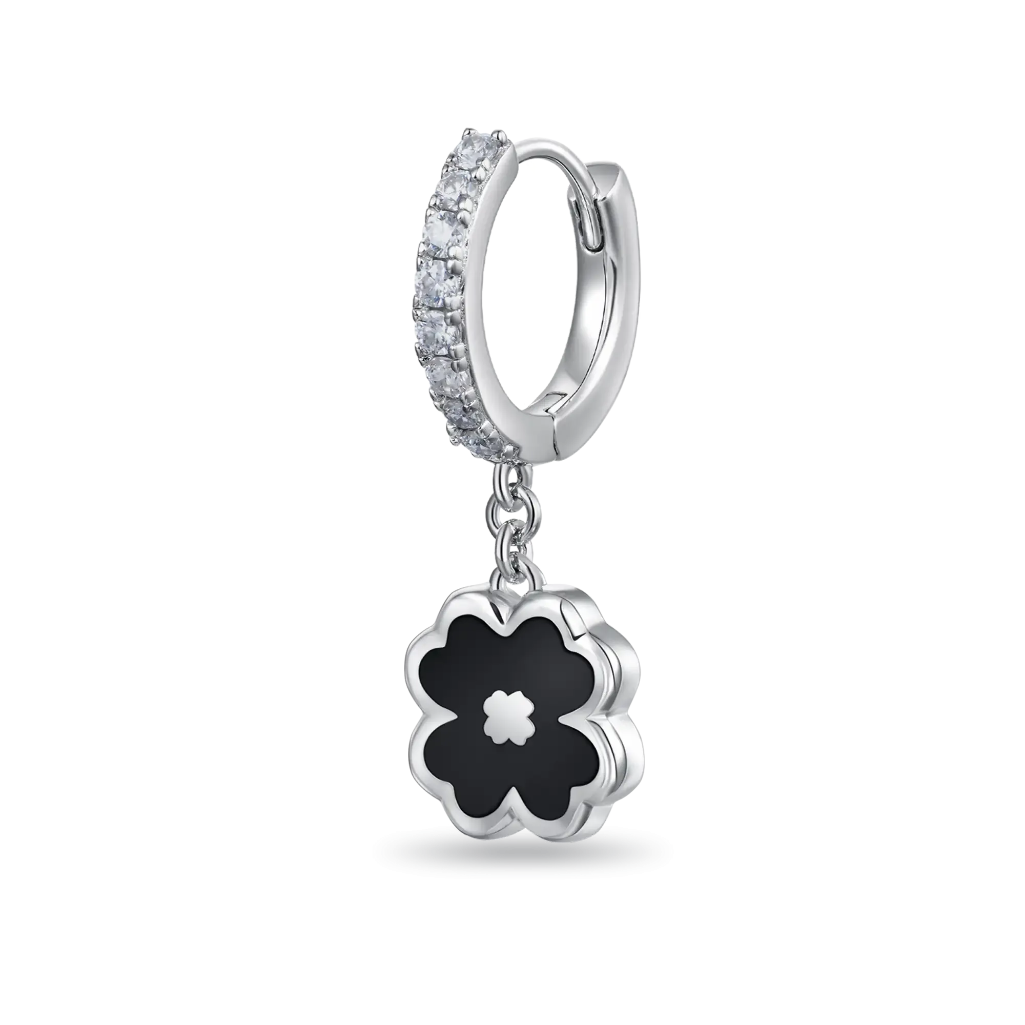 Women's Four-leaf Clover Dangly Earring