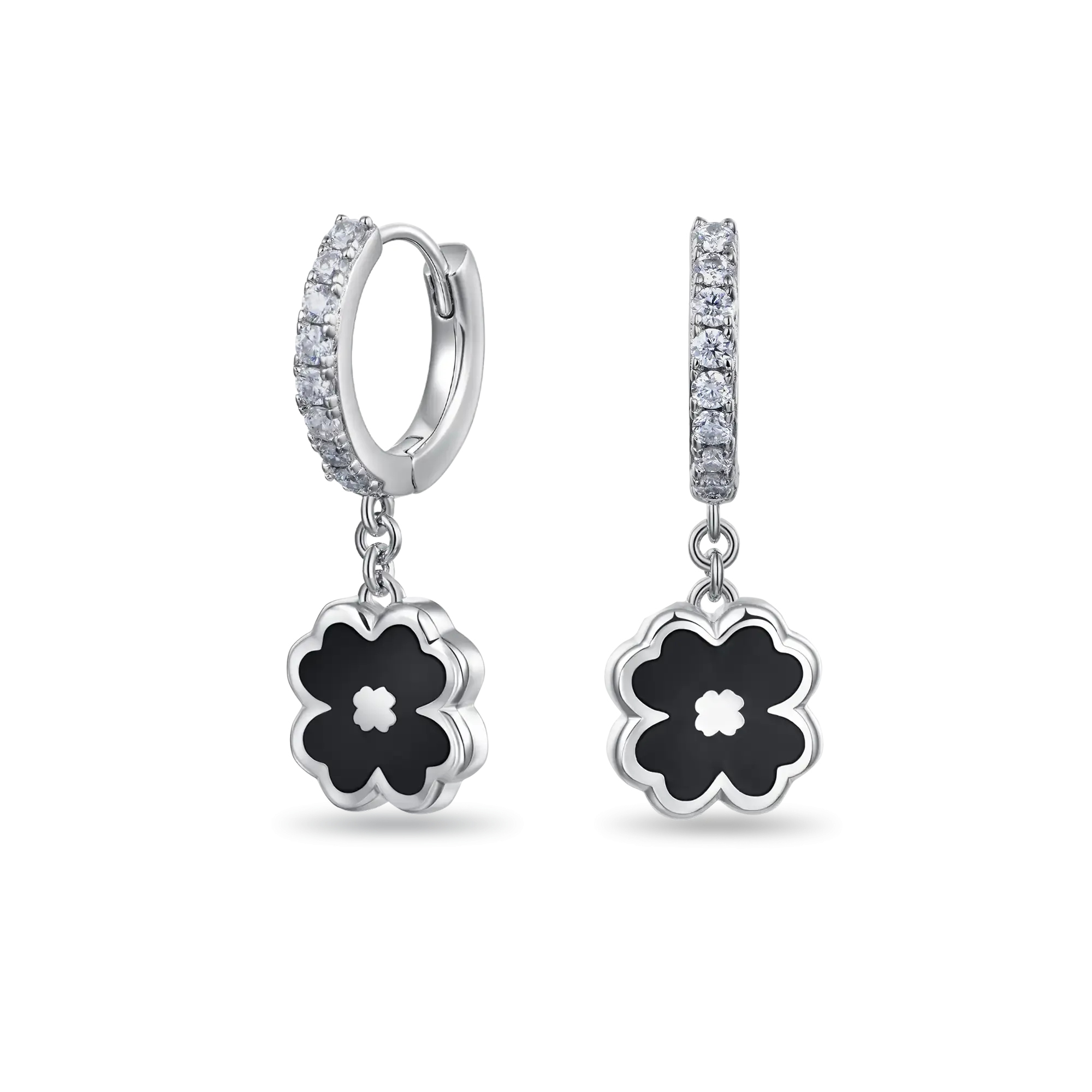 Women's Four-leaf Clover Dangly Earring