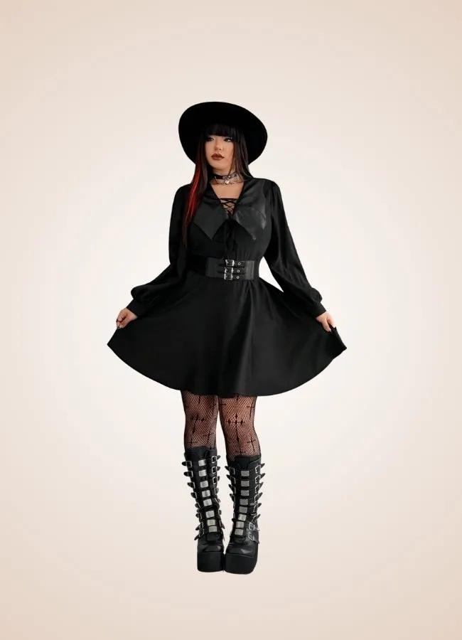 Women's Gothic Medieval Mini Dress
