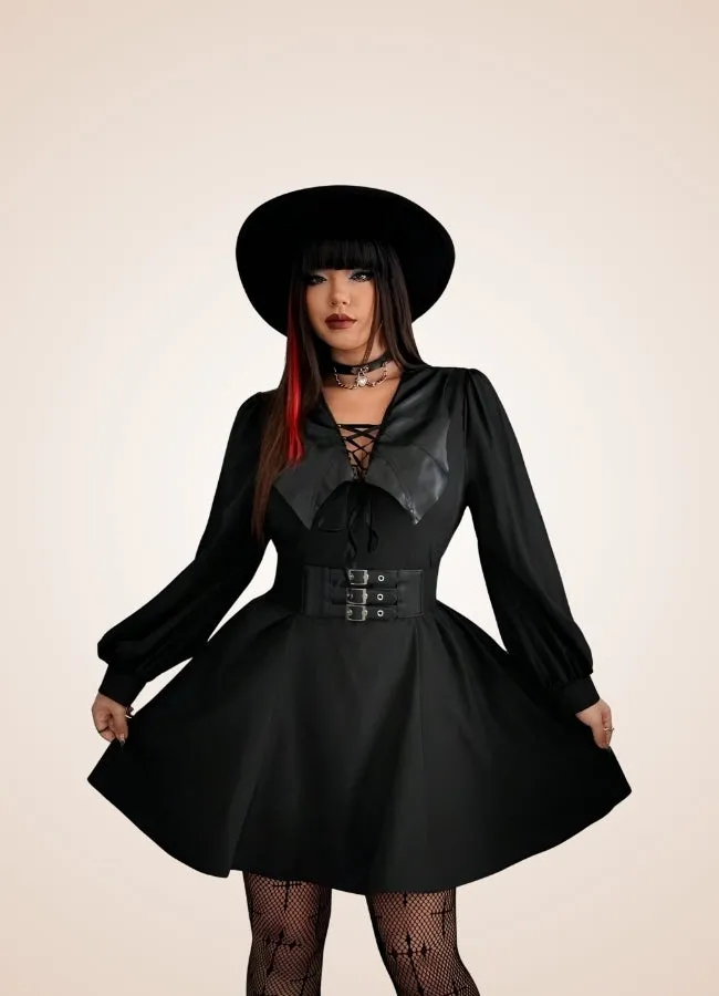 Women's Gothic Medieval Mini Dress